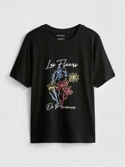 T-Shirt aus reiner Baumwolle mit Grafik