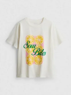 T-Shirt aus reiner Baumwolle mit Grafik