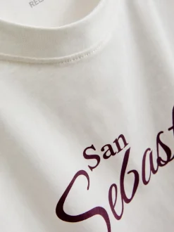 T-Shirt aus reiner Baumwolle mit Grafik