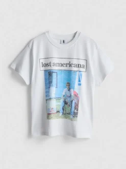 T-Shirt aus reiner Baumwolle mit „Machine Gun Kelly“ Grafik