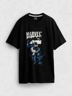 T-Shirt aus reiner Baumwolle mit „MARVEL Venom“ Grafik
