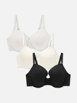 T-Shirt-BHs, 3er-Pack
