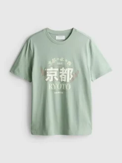T-Shirt mit Kyoto-Grafik