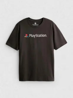 T-Shirt mit „PlayStation“ Logo