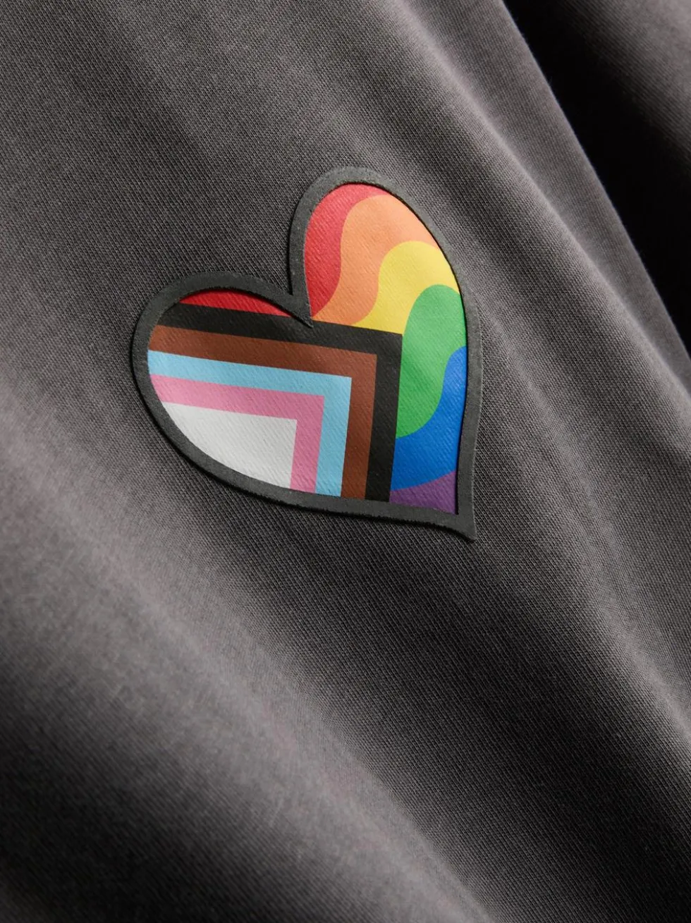 T-Shirt mit Pride-Herz-Grafik