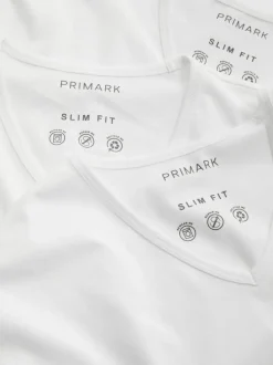 T-Shirt mit V-Ausschnitt, 3er-Pack