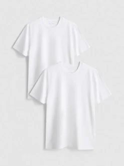 T-Shirts mit Rundhalsausschnitt, 2er-Pack