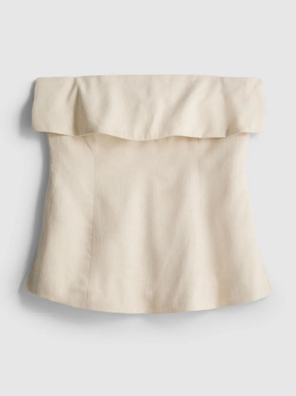 Umgeschlagenes Bandeau-Top