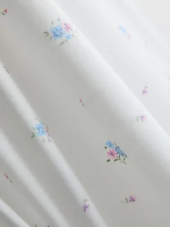 Umstandsnachthemd mit Print und Druckknöpfen
