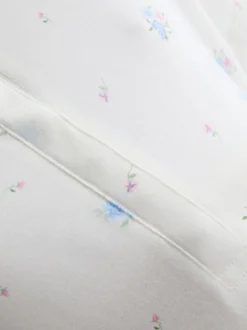 Umstandsnachthemd mit Print und Druckknöpfen