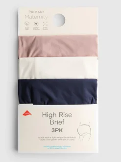 Umstandsslips mit hohem Bund, 3er-Pack