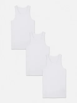 Unterhemden mit U-Ausschnitt, 3er-Pack
