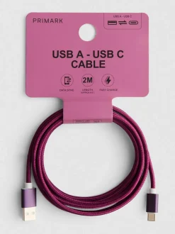 USB-A-auf-USB-C-Kabel, 2 m