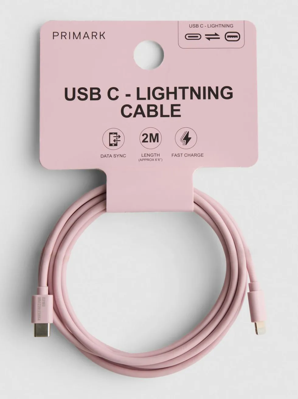 USB-C-auf-Lightning-Ladekabel, 2 m