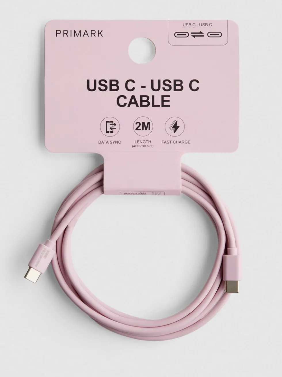 USB-C-auf-USB-C-Kabel, 2 m