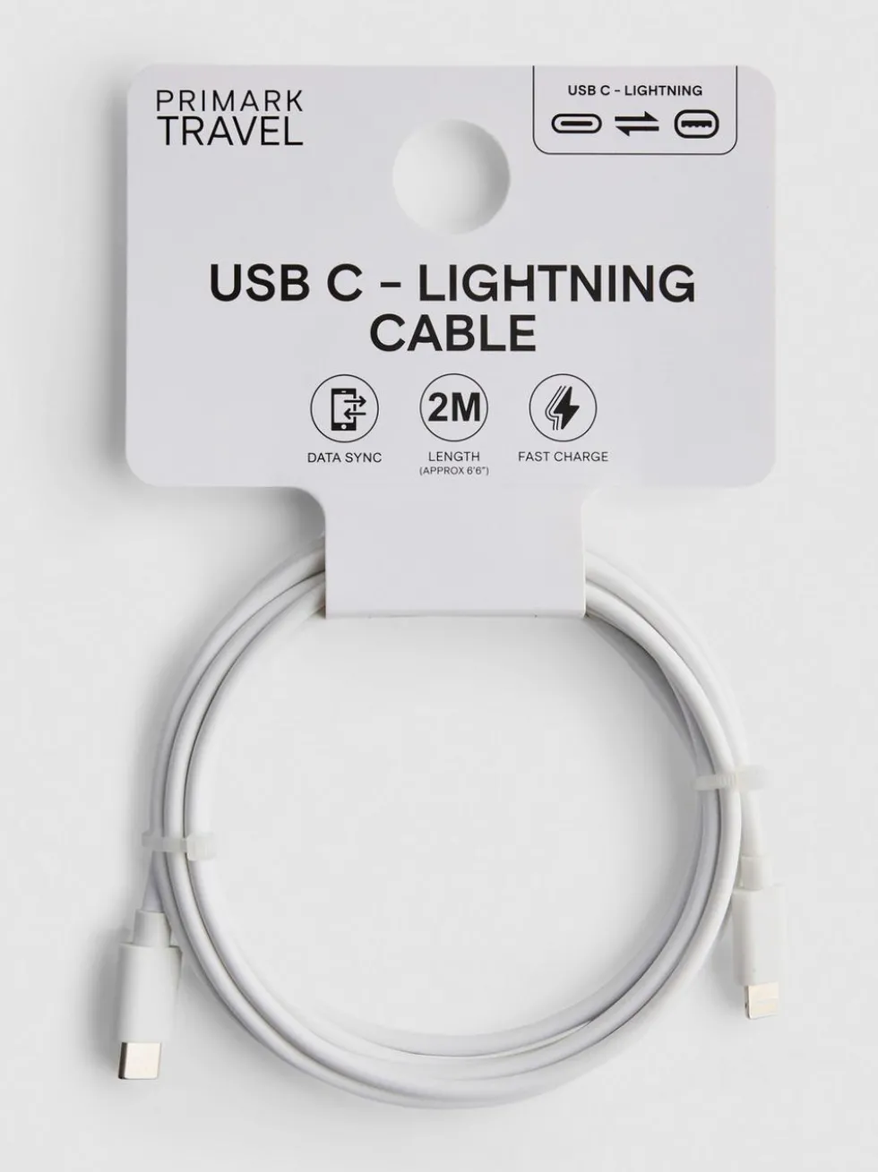 USB-C-zu-Lightning-Ladekabel, 2 m