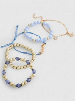Verschiedene Armbänder mit Anhängern, 5er-Pack