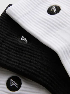 Viertellange Active-Crew-Socken aus Mikrofaser, 3er-Pack