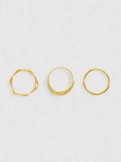 Wasserfeste Ringe in verschiedenen Designs, 3er-Pack