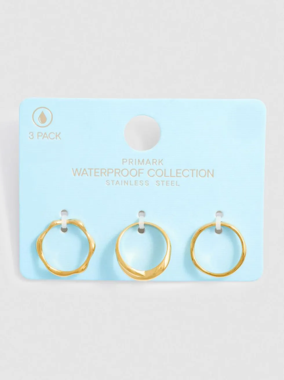 Wasserfeste Ringe in verschiedenen Designs, 3er-Pack