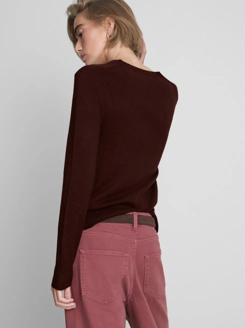 Weicher Strickpullover mit Rundhalsausschnitt